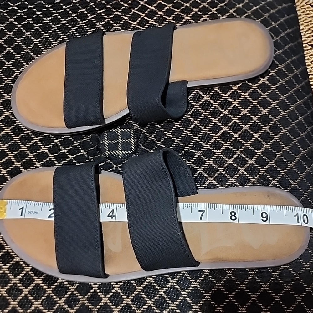 Black and brown double strap sandal - Picture 7 of 7